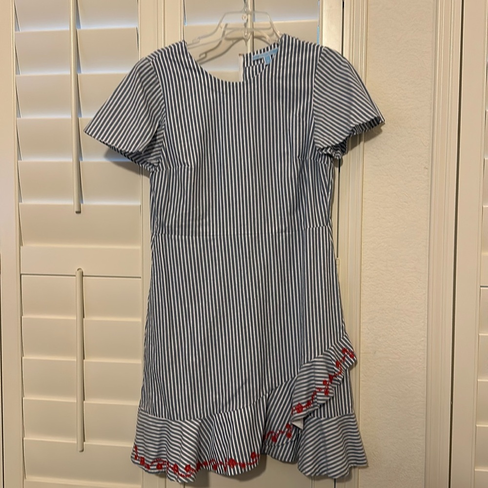 DRAPER JAMES - blue striped dress